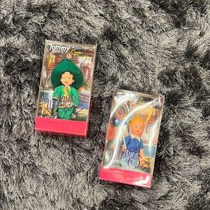 Lot of 2 Vintage Wizard of Oz Tommy Dolls: Mayor Munchkin and Lullaby Munchkin